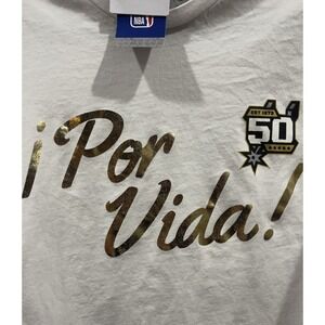 San Antonio‎ Spurs Por Vida 50th Anniversary T-Shirt NBA Size XL - New